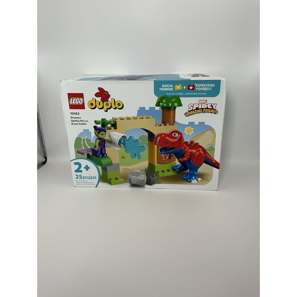 LEGO DUPLO # 10463 DINOSAUR SPIDEY-REX VS GREEN GOBLIN 25 PIECES NIB